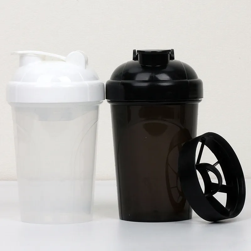 500ml Portable Fitness Shaker Bottle with Measurement Scale